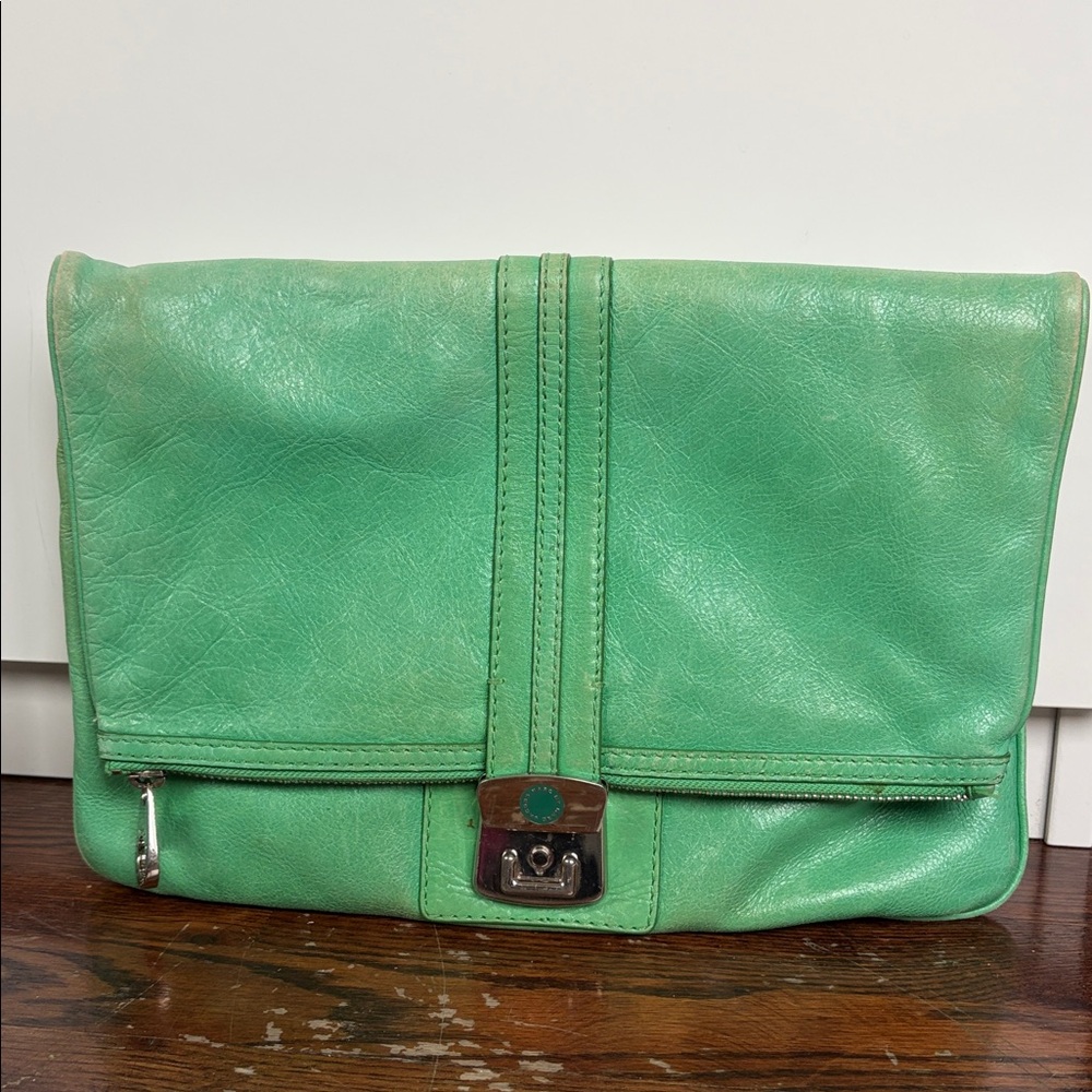 Marc Jacobs Green Leather Clutch